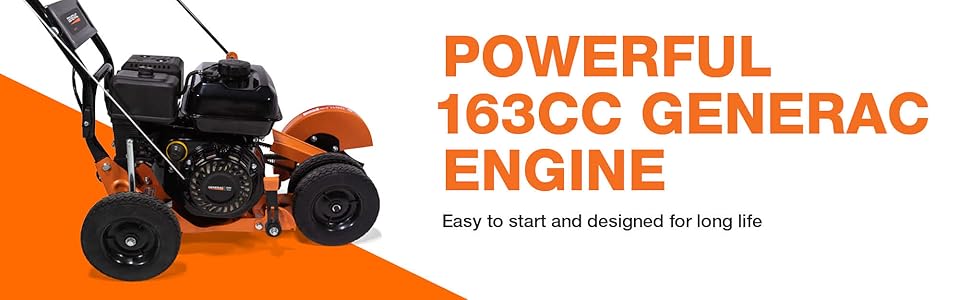 9" edger. generac. gas powered